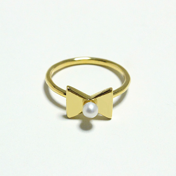 ribbon pearl ring(リボンパールリング)