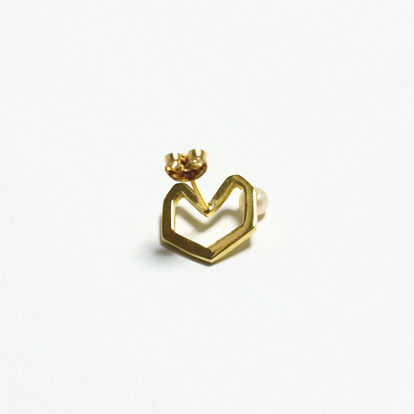 heart pearl pierce(ハートパールピアス)